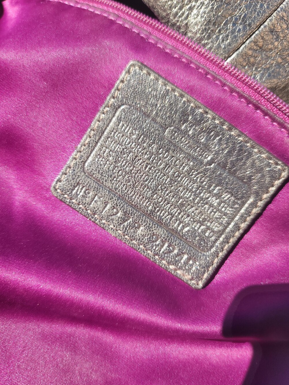 Coach Madison Isabelle Metallic Leather Slouchy Hobo 2012 - Picture 5 of 16